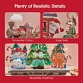 thumbnail image 3 of 3D Puzzle LED Santa Express Train Colorful LED Lights , 3D Puzzles for Adults Kids Christmas Steam Train Set Model Kit with Greeting Card, Desk Christmas Decor, 3 of 5
