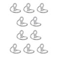 thumbnail image 2 of Guardurnaity Anillo abierto con letras mayúsculas, anillos de compromiso chapados portátiles para interiores y exteriores, viajes, oficina, O 10piezas, 2 of 6