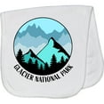thumbnail image 2 of Inktastic Glacier National Park Montana Mountains Baby Burp Cloth, 2 of 3