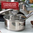 thumbnail image 4 of T-fal Cook & Strain Stainless Steel Cookware, Sauce Pan with lid, 3 quart, 4 of 11