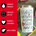 thumbnail image 3 of Teacher Tumbler with Lid | Perfect Teacher Gifts for Women | 20 oz. Insulated Travel Mug for Teachers | Best Teacher Gift for Christmas, Birthday & Teacher Appreciation | Fits in Cupholders Big Hearts, 3 of 6