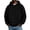 Black, variant on Mens Corduroy Hoodies Long Sleeve Striped Hooded Sweatshirt for Men Casual Baggy Pullover Hoodie Fall Winter Clothes