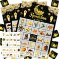 thumbnail image 1 of TFixol Moon Festival Bingo Game Set: 24 Cards with Black, Green, Blue, Purple Themes for Holiday Parties, Includes Markers & Pattern Guide, 1 of 6