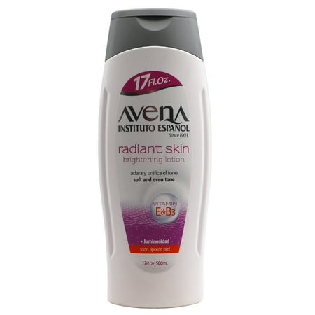 Avena Brightening Body Moisturizing Lotion, with Vitamin E and B3 to Soften All Skin Types17 fl oz