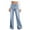 Blue, variant on YOTMKGDO Slacks for Women Shorts High Pants Women Waist Slim Summer Jeans Tie-Dye Pants Womens Jeans Blue L