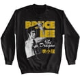thumbnail image 1 of Bruce Lee Chandail Molletonné Noir pour Adulte avec Pose de Nunchuck, 1 of 2