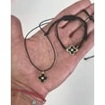 thumbnail image 2 of 18K Solid Yellow Gold Diamonds and Black Corian Cross Adjustable Bracelet, 2 of 4