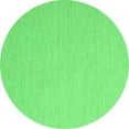thumbnail image 1 of Ahgly Company Indoor Round Abstract Green Contemporary Area Rugs, 3' Round, 1 of 1