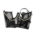 thumbnail image 5 of yuksok Lace Corset Belt Fashion Adjustable Tie Back Boned Lace up Wide Belt Black, 5 of 9