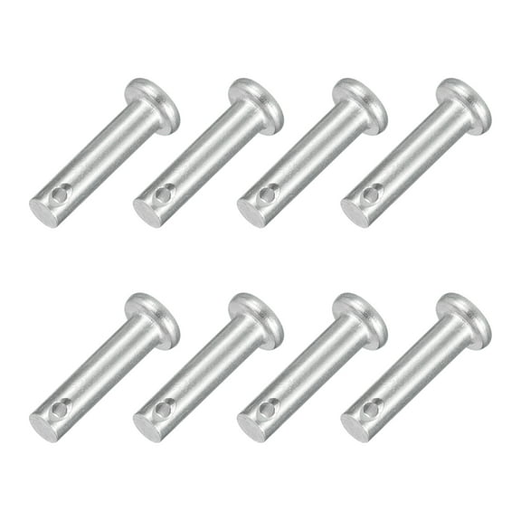 8Pcs 3/16" x 13/16" Single Hole Clevis Pins, 304 Stainless Steel Flat Head Pins