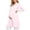 #0216-Pink, variant on Womens Maternity Workwear Long Sleeve Lapel Solid Nurse Coat with Multiple Pockets for Hospital