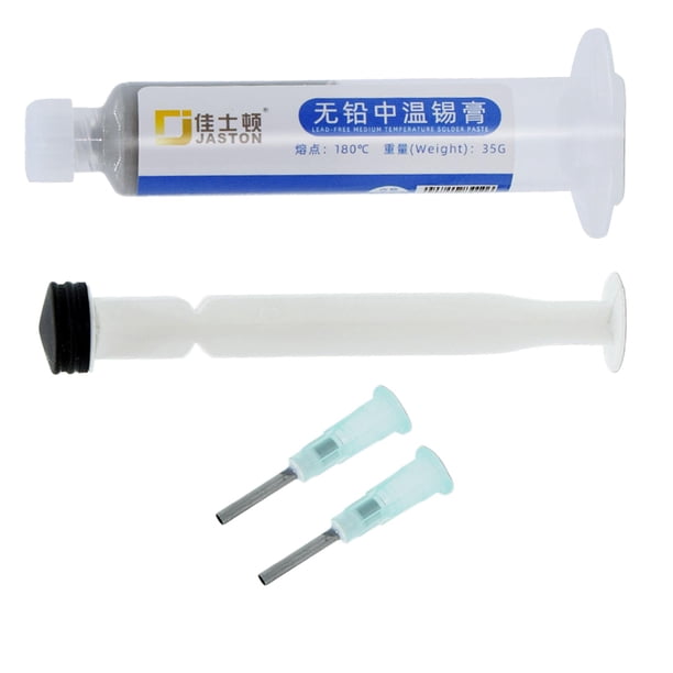 Dispensador de fundente de de soldadura sólida Sin fundiciones limpias, baja temperatura, ampliamente utilizado en piezas de precisi Sn64 Bi35 Ag1 Sunnimix Fundente de pasta de soldadura