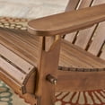 thumbnail image 6 of Noble House Hollywood Outdoor Foldable Acacia Wood Adirondack Chair Dark Brown, 6 of 9