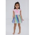 thumbnail image 3 of Care Bears Cheer Bear Rainbow Tulle Dress Toddler to Big Kid, 3 of 5