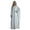 Grey, variant on Dresses for Women Ramadan Satin Prayer Dress Batwing Long Sleeve Middle East Arabian Muslim Abaya Dresses/Grey/M