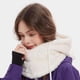 thumbnail image 2 of Moon Cozy Hood, máscara de esquí Sherpa Hood, máscara de esquí de invierno para exteriores, resistente al viento, máscara de esquí para hombres y mujeres, Blanco, Talla única, 2 of 3