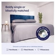 thumbnail image 5 of Kickoff 100% Bamboo Viscose Pillowcases , King, Cooling Breathable, Hidden Zipper, Bedding Pillow Covers for Hot Sleepers (2 Pack, King 20"x40", Coastal Blue), 5 of 5