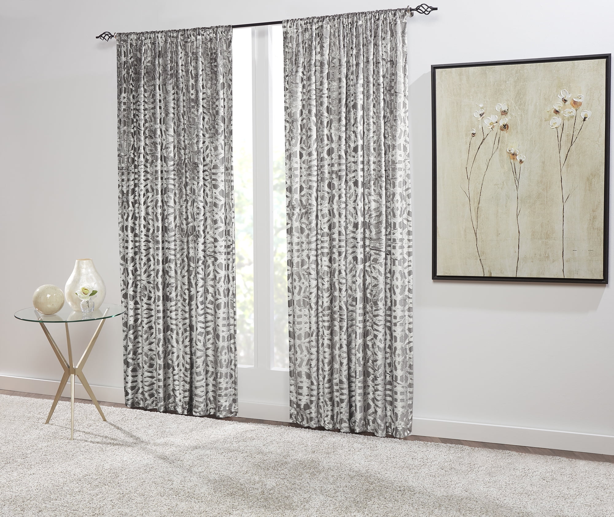 SureFit Home Decor Cervella Pocket Rod Drapery Panel Pair