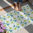 thumbnail image 4 of Blue Green Cartoon Dinosaurs Silhouettes Pattern Door Rugs,Washable Non Slip Door Mats Indoor,Decorative Door Mats,Entry Mat Indoor for Entrance,Bedroom,Kitchen,Bathroom,20"x32", 4 of 6