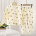 thumbnail image 1 of Cowsor Cute Baby Kids Clothes Long Sleeve Print Sweatshirt Top and Pants Set Toddler Loungewear, 1 of 5
