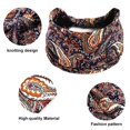 thumbnail image 2 of 4 Uds. Diademas anchas bohemias para mujer, diadema elástica antideslizante, diademas de tela a la moda, accesorios para el cabello, 2 of 5