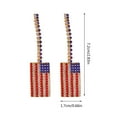 thumbnail image 2 of KDSJSXW Earrings Usa American Flag Dangle Shining Teardrop Crystal Drop Earrings for Women Patriotic 4Th of July Independence Day Gift Sparkling Rhinestone Vintage Earrings (A,One Size), 2 of 4