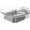 White + Chrome, variant on Shower Soap Holder, Wall Mounted Soap Dish, Soap Saver, Soap Tray, Bar Soap Holder for Shower Bathroom & Kitchen Accessories (Black + Chrome, 4.49x4.33in)