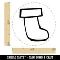thumbnail image 2 of Christmas Xmas Stocking Doodle Rubber Stamp for Scrapbooking Crafting Stamping - Mini 1/2 Inch, 2 of 7