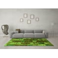 thumbnail image 3 of Ahgly Company Indoor Square Abstract Green Modern Area Rugs, 4' Square, 3 of 4