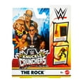 thumbnail image 4 of WWE Knuckle Crunchers The Rock Action Figure & Accessories, Bone-Crunching Movement, 3.25-inch, 4 of 7