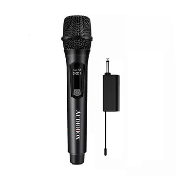 ABX UHF Wireless Microphone – Metal Handheld Mic with Rechargeable Receiver, 160ft Range, for Karaoke, PA, Speaker, Mixer, Singing