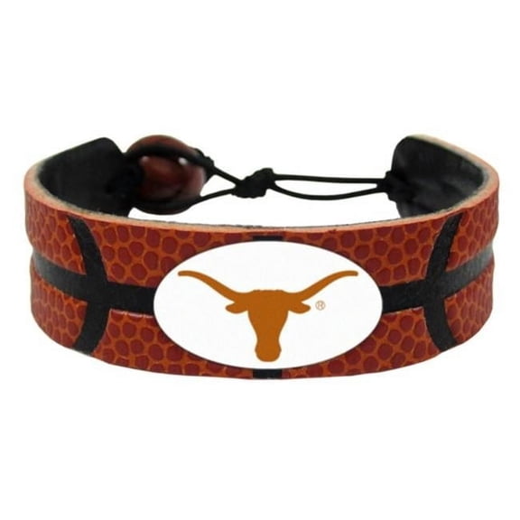 Texas Longhorns Classic Basketball Leather Bracelet