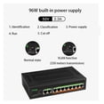 thumbnail image 4 of RJ45 Hub Ethernet Smart Switcher POE Switch RJ-45 Switch Gigabit Ethernet Network Switch Internet Splitter 2+8 Ports VLAN Switch ,Security, 4 of 7