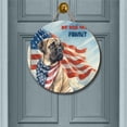 thumbnail image 2 of Patriot Bullmastiff We Will Never Forget Patriotic Remembrance Day Round Wood Sign Dog Lover Hanging Wall Home Decor - 12014, 2 of 5