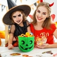 thumbnail image 4 of Nilvkv Halloween 1Pc Pumpkin Bucket Pumpkin Pail Halloween Candy Bucket Halloween Pumpkin Basket, Halloween Decor, Halloween Basket, 4 of 6