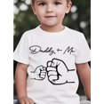 thumbnail image 1 of Fun "Dad And Me" Birthday Gift T-Shirts for Kids -8, Suitable for Boys And Girls, Featuring Summer Letter Prints And Comfortable Short Sleeves., 1 of 6
