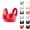 12# Red, variant on Seamless Bras for Older Women Wireless Supportive Bra Comfortable No Underwire Full Coverage Push Up Bra Plus Size Black Large