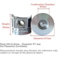 thumbnail image 3 of V2403 Engine Overhaul Rebuild Kit (No cylinder liner and valve) Combustion Chamber 40mm For Kubota V2403 V2403T V2403M V2403MDI V2403DI Engine KX161-3 Excavator For Bobcat T190 1G861-21110, 3 of 9