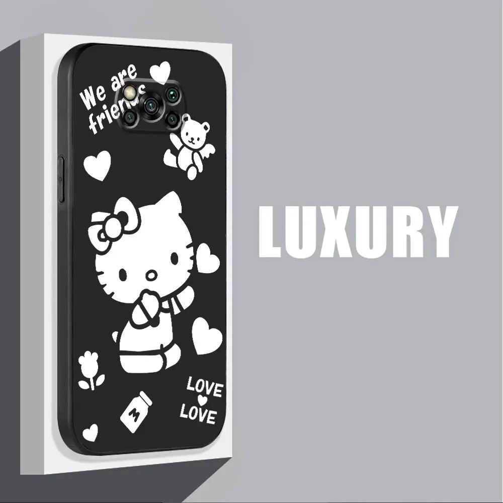 Sanrio Hello Kitty Cute Phone Case For Xiaomi Poco X3 Pro F1 X4 Nfc C50