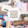 thumbnail image 6 of FORMRS 1-Subject Spiral Notebook 8" x 5" College Ruled 60 Refillable Sheet A5 Hard Cover, Green Christmas House, 6 of 7