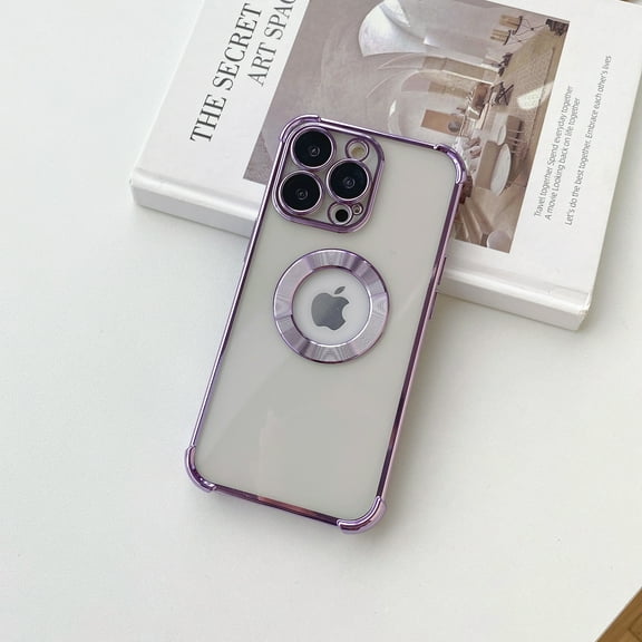 TECH CIRCLE Clear Case for iPhone 14 Pro Max Case,Thin Slim Transparent Shockproof Absorption Reinforced Corner Protection Bumper TPU Phone Case for Apple iPhone 14 Pro Max 6.7 inch,Darkpurple