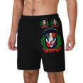 thumbnail image 5 of Mens Coat Of Arms Of The Dominican Republic 2 in 1 Quick Dry Swim Trunks with Compression Liner Beach Shorts, 5 of 6