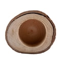 thumbnail image 4 of Wood Timber Pile Candle Holder Stand Candlestick Log Flowerpot Ornament Decor(Three piece), 4 of 13