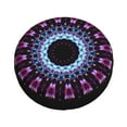 thumbnail image 3 of 16'' Purple Kaleidoscope Flower Tire Cover, Universal Spare Wheel Covers, Dust-Proof, Water-Proof, Sun-Proof and Corrosion-Proof, 3 of 9