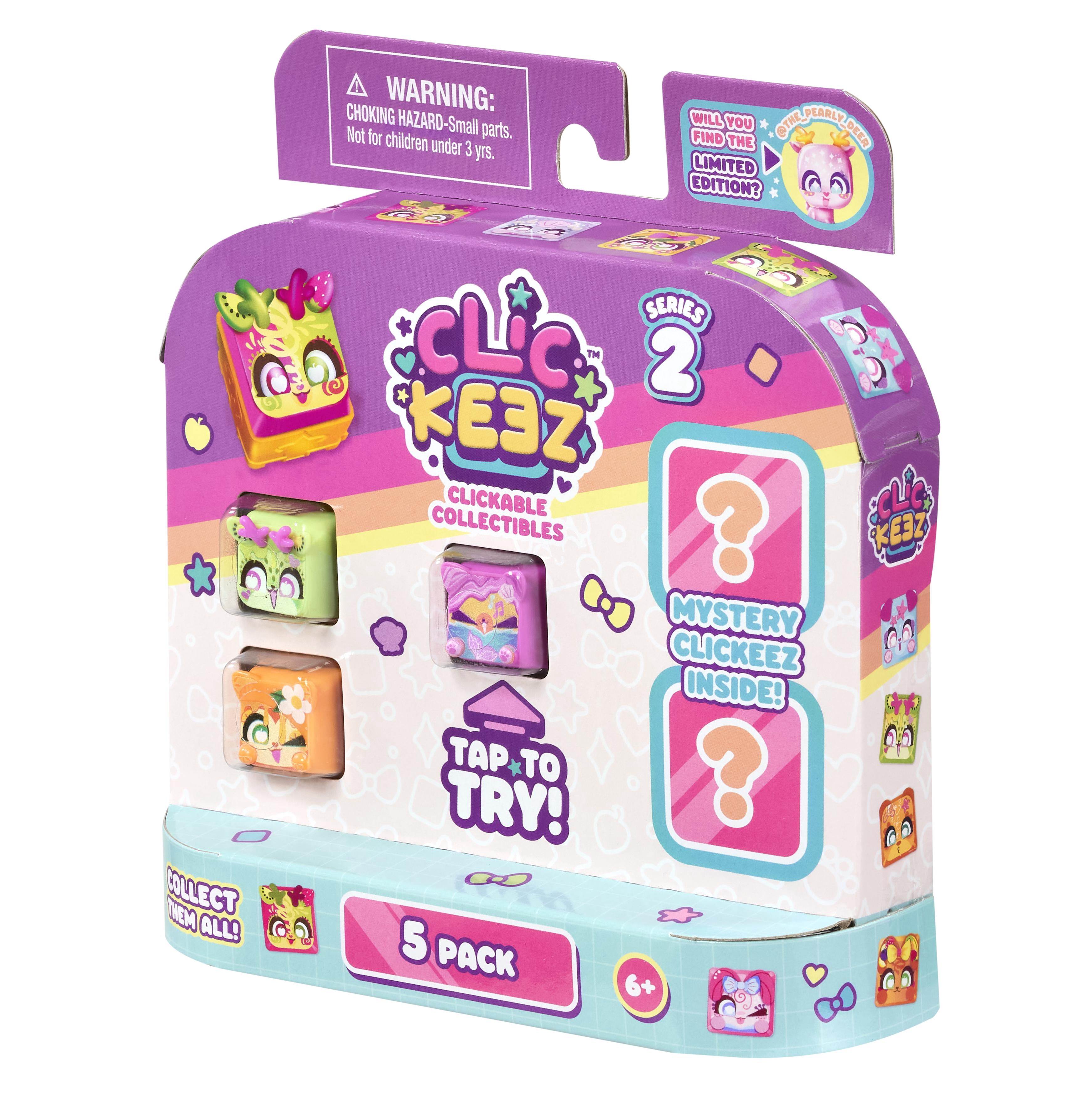 Clickeez Series 2 Mystery 5-Pack [5 RANDOM Clickable Collectibles!]