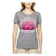 thumbnail image 2 of Wild Bobby Cancer Messed With the Wrong Girl Breast Cancer Awareness Women Graphic Tee, Heather Grey, X-Large, 2 of 6