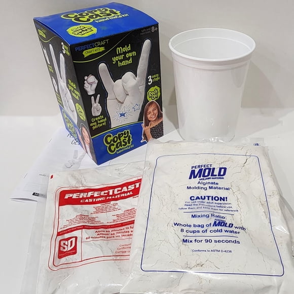Kit de moldeo Perfect Craft para manos y pies con alginato