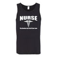 thumbnail image 2 of Nurse the Hardest Job You'll Ever Love | Mens Pop Culture Graphic Tank Top, Black, Large, 2 of 3