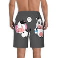 thumbnail image 3 of Naloa Cute Farm Milk Animal Men's Beach Shorts, Surfing shorts, Swim trunks, Quick Dry Swim Trunks for Surfing Beach Fun - Large, 3 of 9