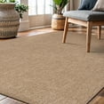 thumbnail image 3 of CAMILSON Easy Jute Rug Indoor Outdoor Farmhouse Area Rugs Granulated-Natural 5x7, 3 of 8